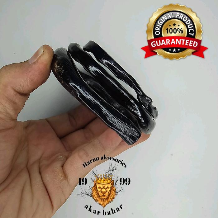 GELANG AKAR BAHAR HITAM JUMBO LILIT 3 ORIGINAL