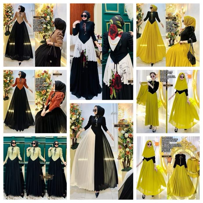 COD!!!SHR terbaru maxydress rajut pita cantik Mom & kids
