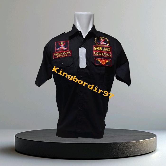 Kemeja Ormas Grib Jaya/Seragam Grib Jaya/Kemeja Seragam Ormas Grib Jaya