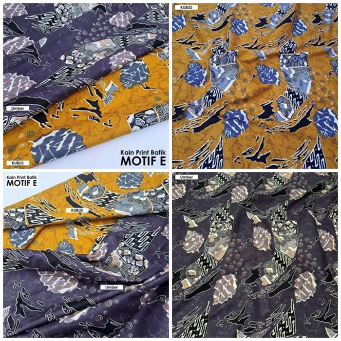 PREMIUM batik arkanza original - Kain Batik / Kain Batik Katun Motif E (Per 0.5 Meter)