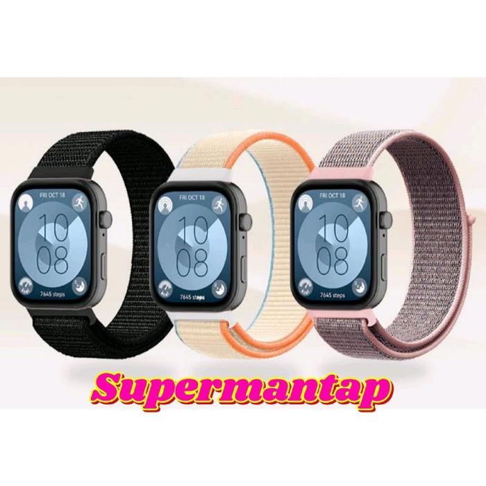 Strap Nylon Smarwatch Soundpeats Watch 1 /Soundpeats Watch 3 Tali Pengganti Bahan Nilon