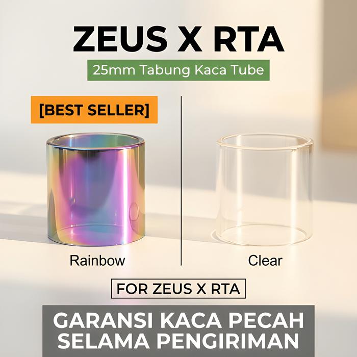 terMurah  ZEUS X RTA Replacement Glass | 25 25mm Tabung Kaca Tube