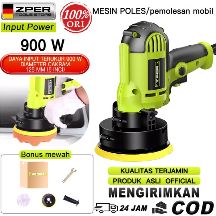ZPER 5Inch Mesin Polisher 900W Mesin Poles Polisher Otomatis Machine Waxing Mesin poles body Alat po