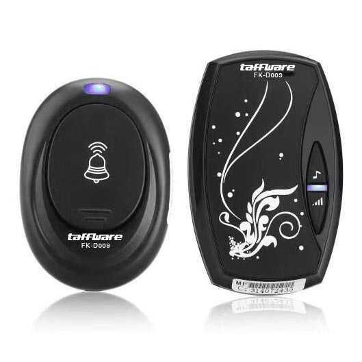 Taffware Alarm Pintu Wireless Waterproof dengan EU Plug - FK-D009 Bell rumah wireless yang memiliki
