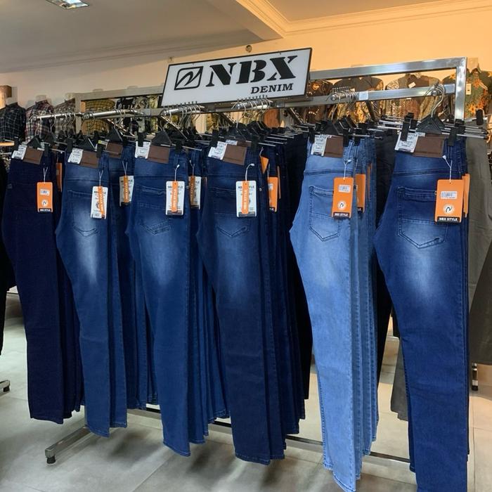 Celana panjang cowok jeans NBX Pria Dewasa Denim Fit