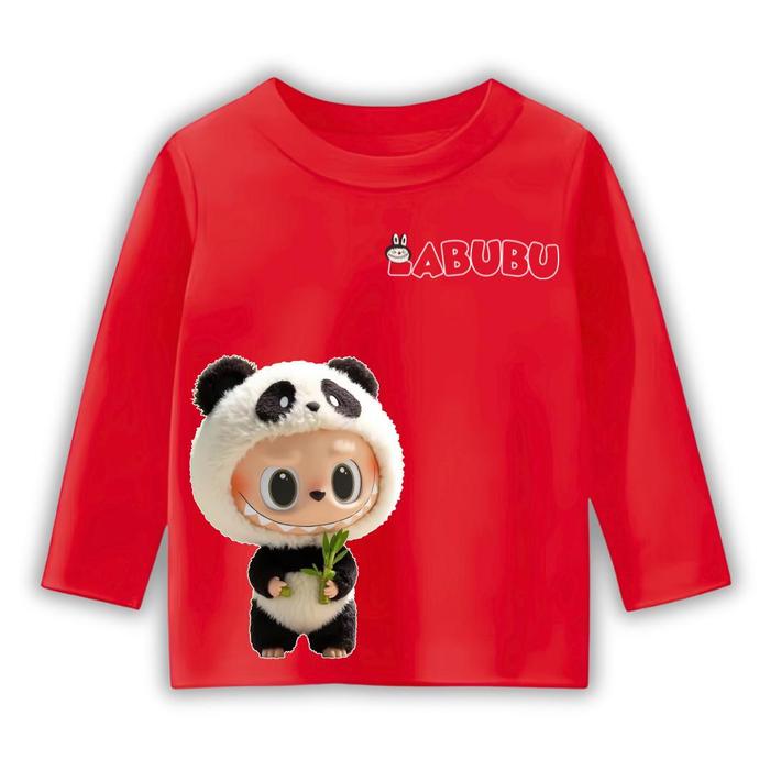 KAOS ATASAN ANAK LENGAN PANJANG UNISEX MOTIF LBB V3 PANDA