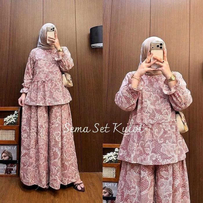 SET KULOT AZALEA RAYON DIAMOND PREMIUM BY AZALEA OUTFIT