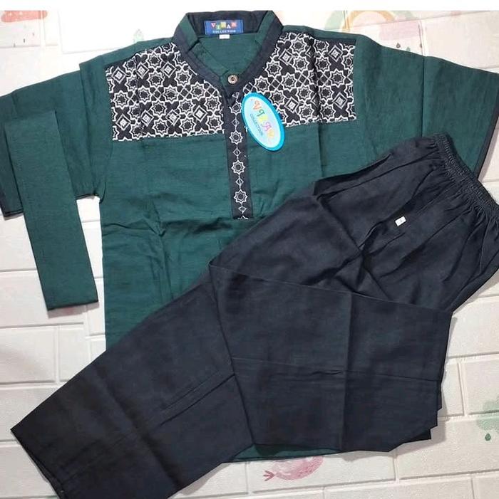 baju muslim anak koko Vizar bordir