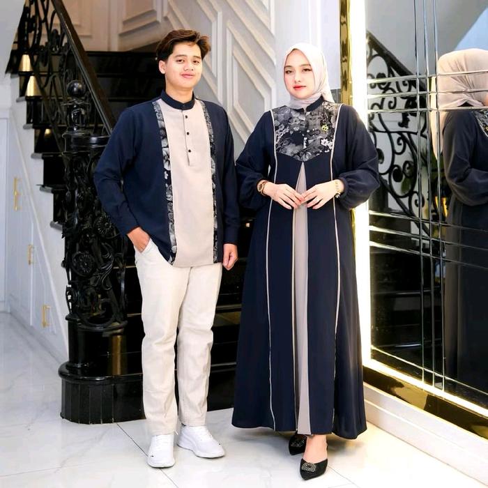 FAUZI- BY GWENZA COUPLE SUAMI ISTRI SARIMBIT GAMIS WANITA PAKAIAN MUSLIM PRIA DAN WANITA