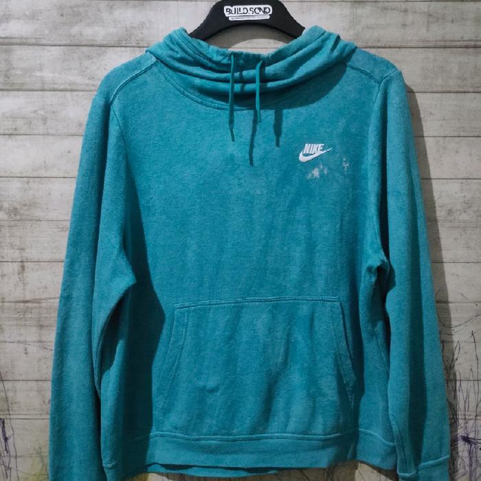Nike Funnel-Neck Green Tosca Misty Hoodie Original Rare Size L
