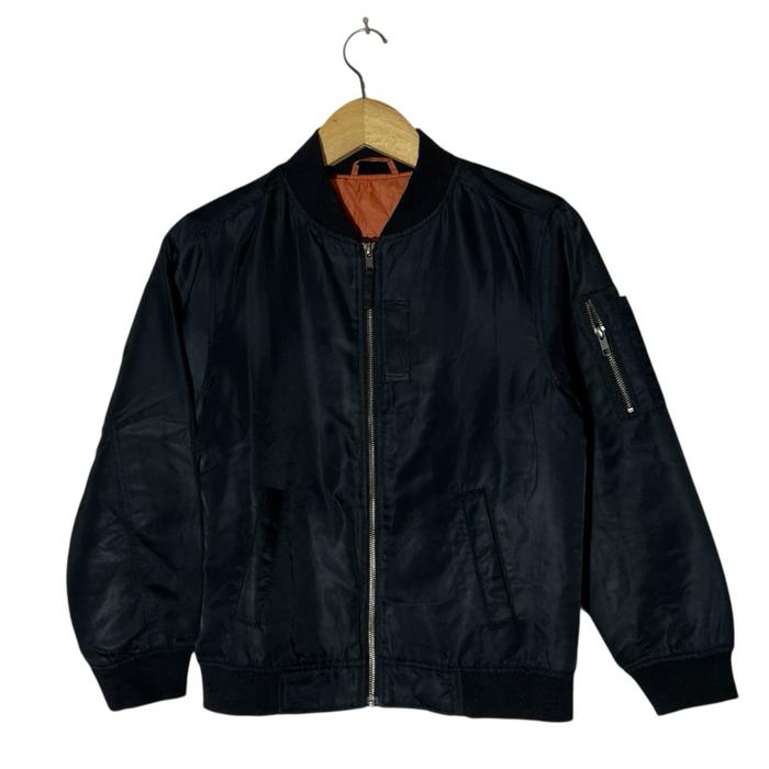 Uniqlo Bomber Jaket Ma-1 pocket black Original