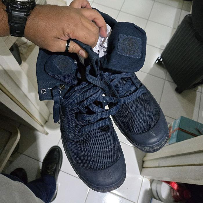 Sepatu Palladium Blue Navy Original uk 43