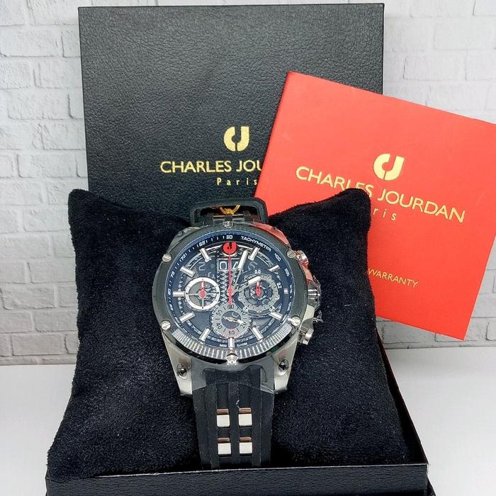 CHARLES JOURDAN jam tangan analog pria CJ1036-1332C garansi resmi original 1thn
