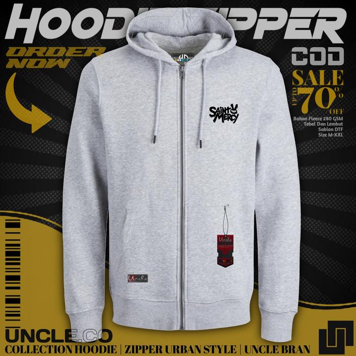 Jaket Hoodie Zipper Keren Ukuran Lengkap M-XXL Eksklusif di Uncle.id Collection Urban Style