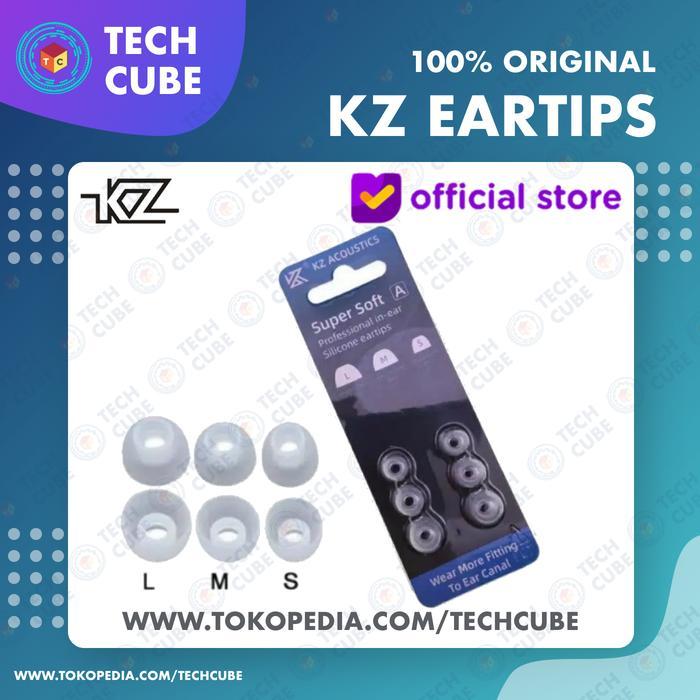 KZ Silicone Eartips Super Soft Eartips Silikon Silicon Ear Tips Eartip for EDX ZSN ZEX PRO - Transpa