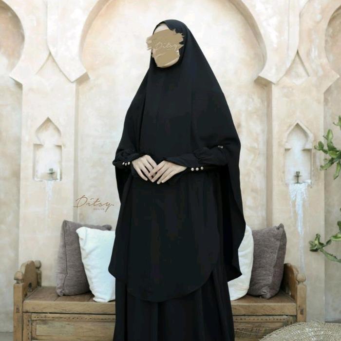 GAMIS POLOS LYARA MINA BLACK BY DITSY