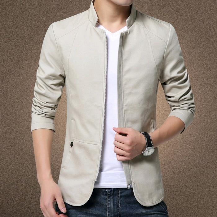 JAS BLAZER PRIA // JAS CASUAL // JAS FORMAL //JAS PRIA KATUN Hitam Panjang Slimfit Kerja Kantor Puti