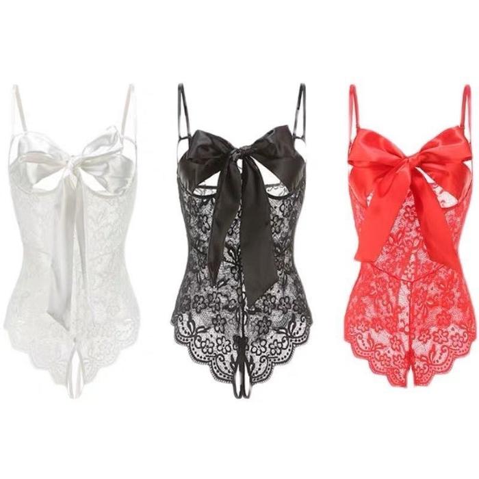 N lingerie open V open crotch open nipple sexy lingerie baju dinas