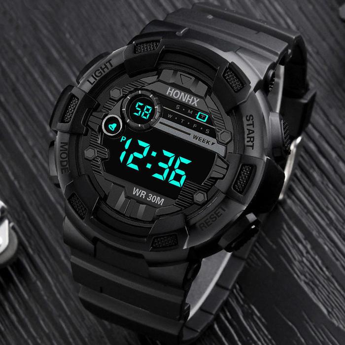 Men Watch Military Big Number Watch 2022 Popular Fitness Sports Watch
