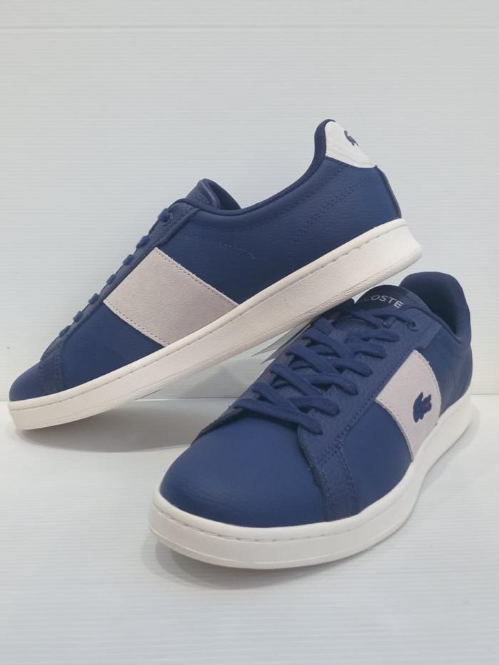 LACOSTE CARNABY PRO NVY/OFF WHT | LCT14 44P | Sepatu Lacoste Original Asli Brandstor Bahan Kulit Cas