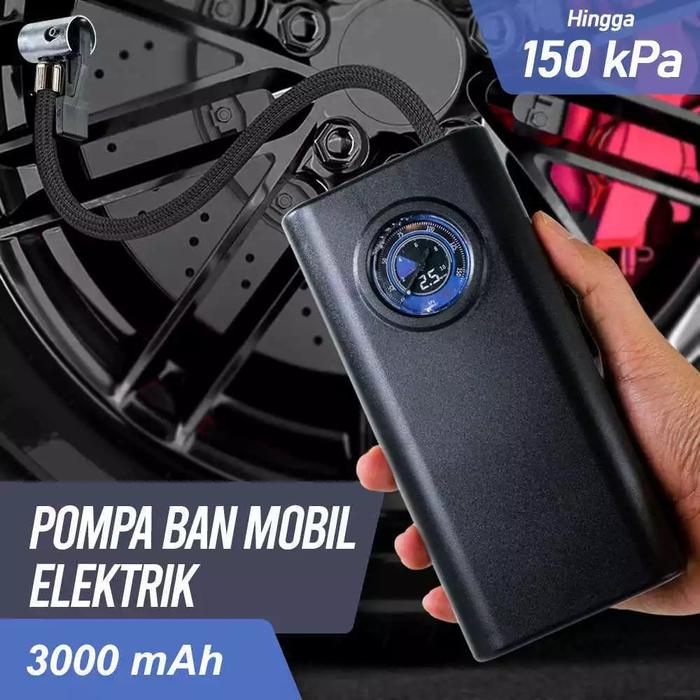 Charge Pump Pompa Ban Motor Dan Mobil Electric Portable Pompa Ban Elektrik Mini