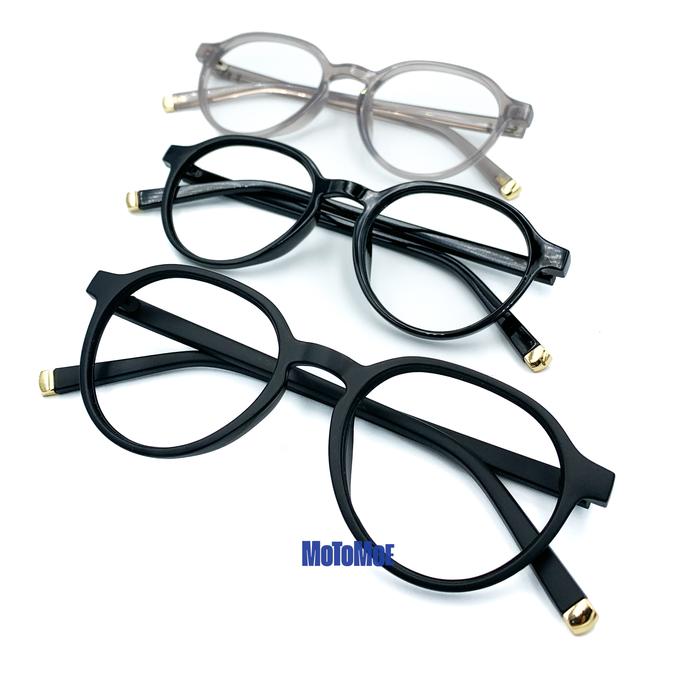 Motomoe Clova - Frame Kacamata Oval Skena Minimalis Ringan Klasik Kekinian Kokoh