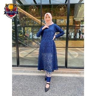 Bisa COD Michelia Set New Tunik Kebaya Super Jumbo ld 110 120 130 XXXL Murah Atasan Kebaya Brokat Pl