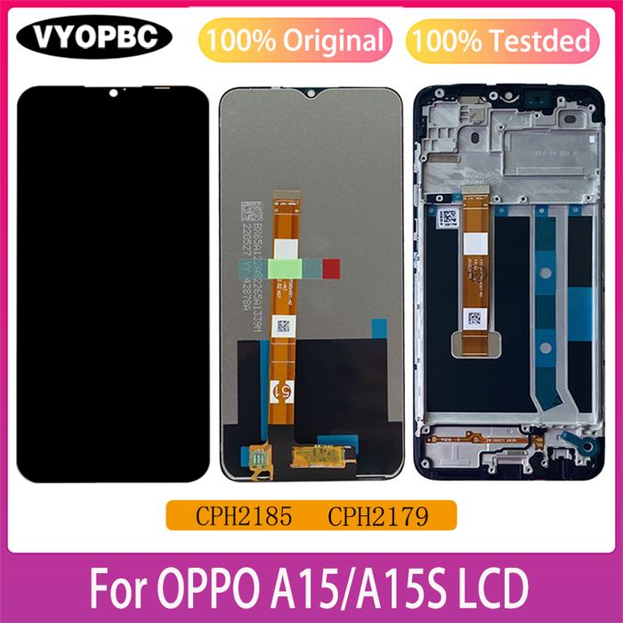 6.52" Original LCD Display With Frame For OPPO A15 A15S Touch Screen