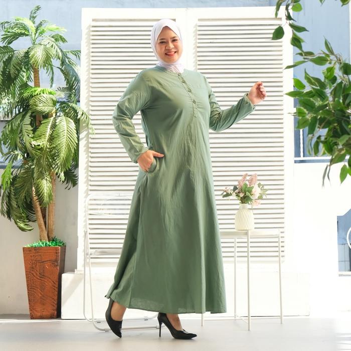 Gamis Jumbo Cotton Paris |Guangzhou Fashion | 8901