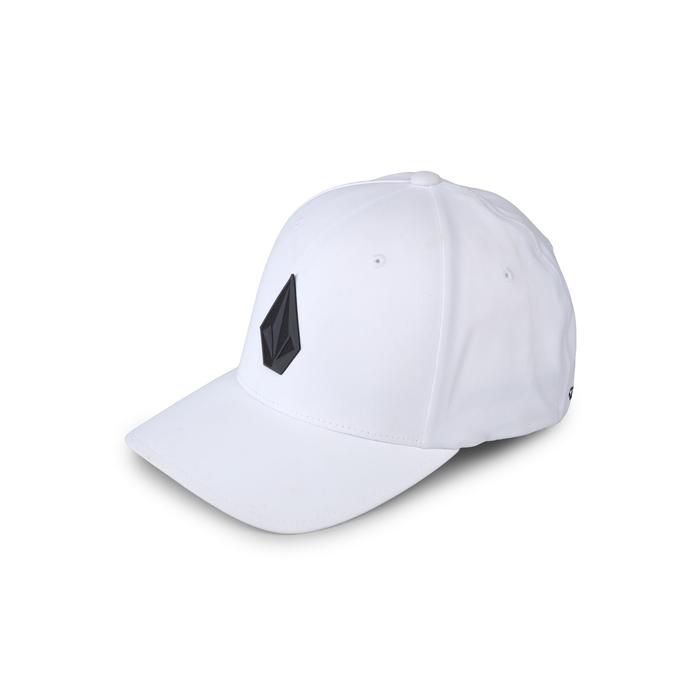 VOLCOM MCP STONE TECH FLEXFIT DELTA HAT WHITE