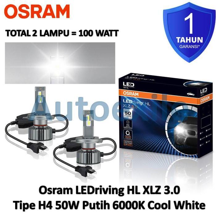 OSRAM LEDRIVING XLZ NEW GEN / NEXT LEVEL / 3.0 H4 COOL WHITE 6000K PUTIH LAMPU LED MOBIL SPARK XENIA