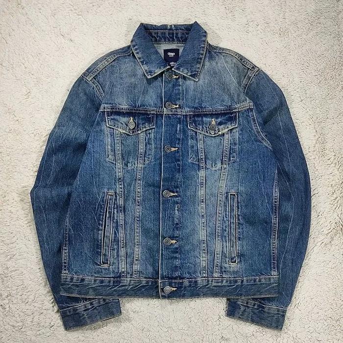 JAKET JEANS GAP  DENIM BIRU PRIA