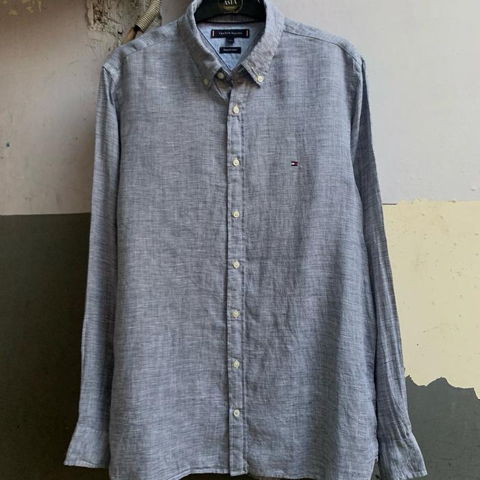 Kemeja pria Tommy hilfiger lengan panjang preloved