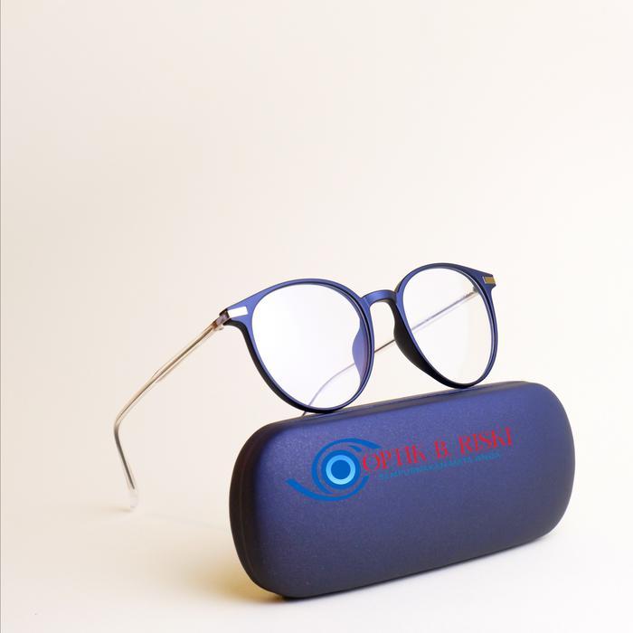 BEST Optik b.riski - Kacamata Vintage Lentur kacamata antiradiasi | photocromic | Bluecromic 6728