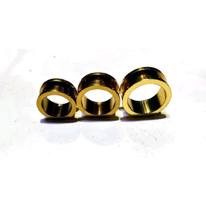 anting piercing telinga gold titanium/persing plug besi/persing telinga/piercing plug Earrings