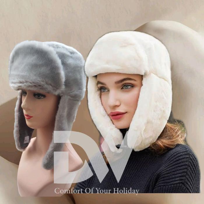 TOPI BULU RUSIA | TOPI USHANKA BULU TEBAL PRIA WANITA original DIENG WARMERS Dewasa