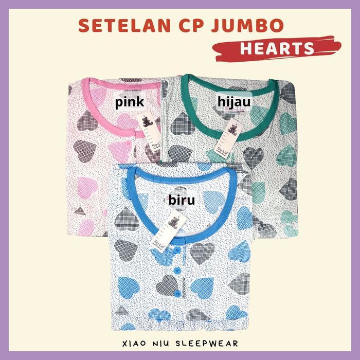 Setelan Baju Tidur Jumbo Siu Lie Celana Panjang / Piyama Wanita