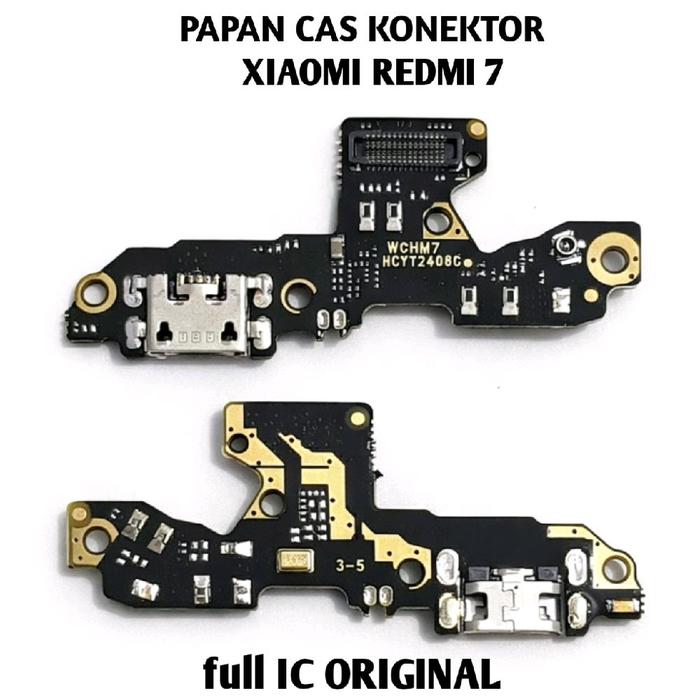 papan cas untuk xiaomi redmi 7 original konektor pcb full ic charger board pengganti mic