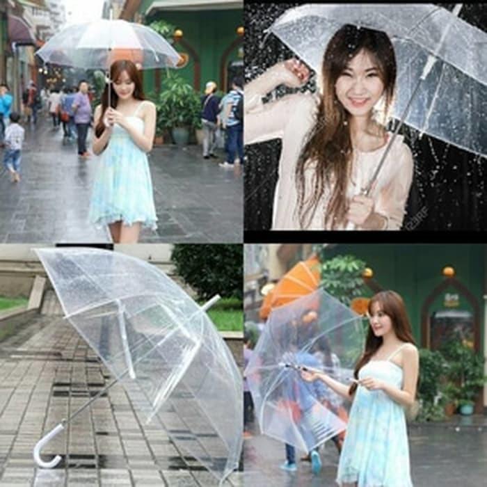 Sgmshop Payung Transparan Bening umbrella transparant Korea umbrella