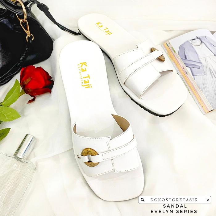 Sandal Santai Ka Taji Series | Bahan: Kulit Synthetic