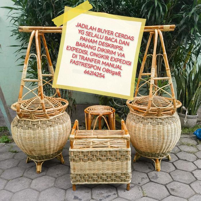 Pikulan dawet angkringan rombong dawet rotan
