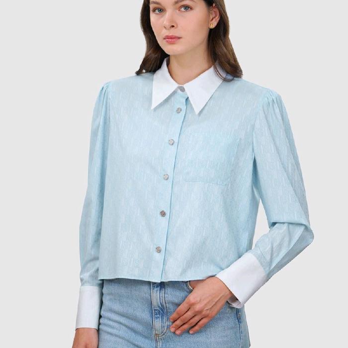 buttonscraves crop shirt monogram