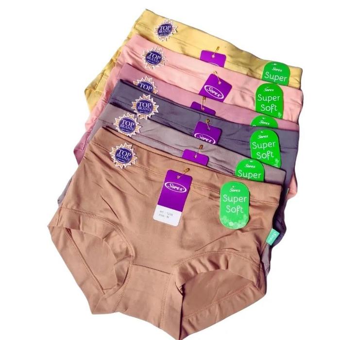 Sorex CD SOREX 1238 Celana Dalam Wanita Dewasa Bahan Super Soft & Comfortable Size M L EL QL Motif P