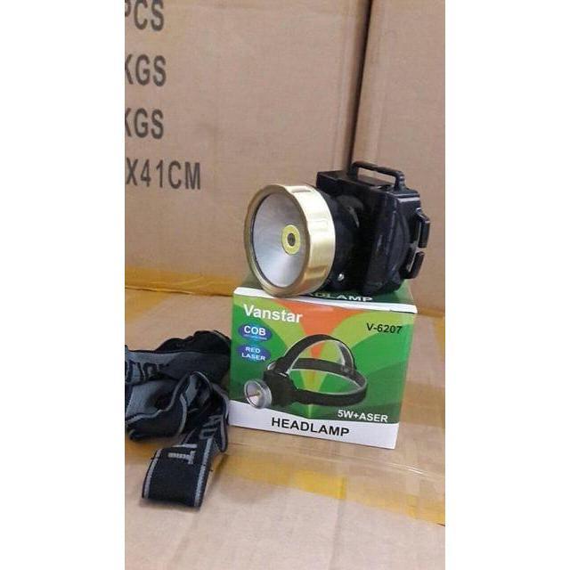 HEADLAMP / SENTER KEPALA + LASER MERAH V-6207