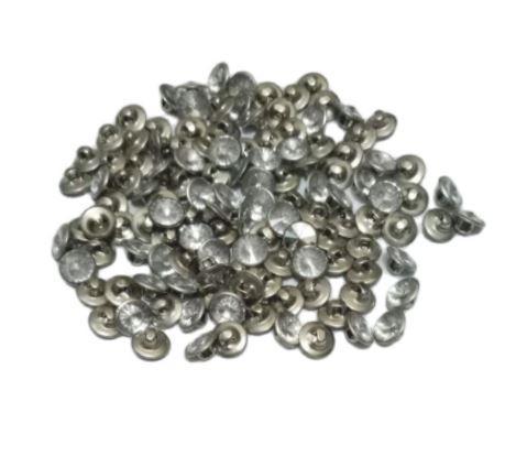 BERKUALITAS 12 PCS KANCING KRISTAL BENING/RAINBOW 1 CM - MOTE KANCING PERMATA HIAS