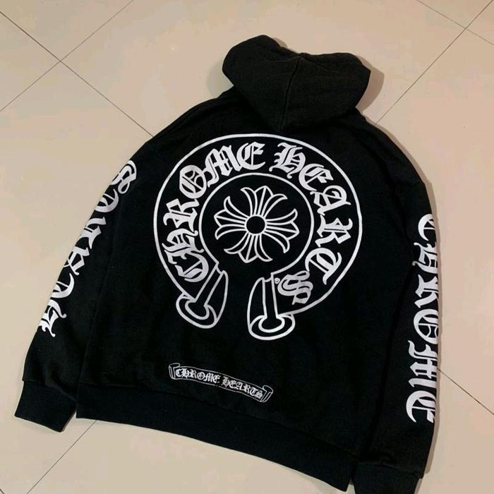 chrome heart hoodie big logo