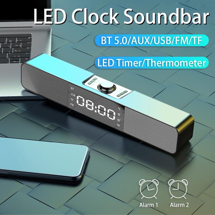 LED Soundbar TV Bluetooth Speaker Portable Wireless Speakers USB