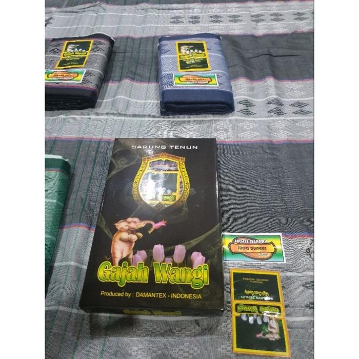 SARUNG TENUN POLOS DOBBY GAJAH WANGI MURAH