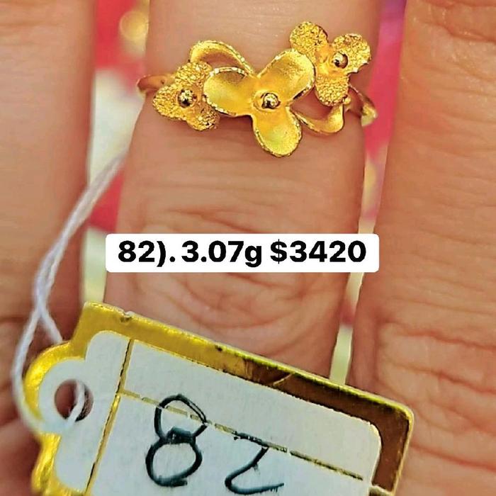 cincin emas 24 karat murni asli hongkong