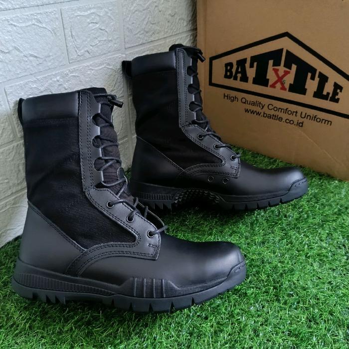 Sepatu PDL Hitam Battle X Jatah Brimob / Sepatu Battle X Jatah Brimob